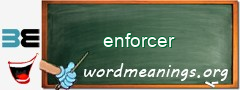 WordMeaning blackboard for enforcer